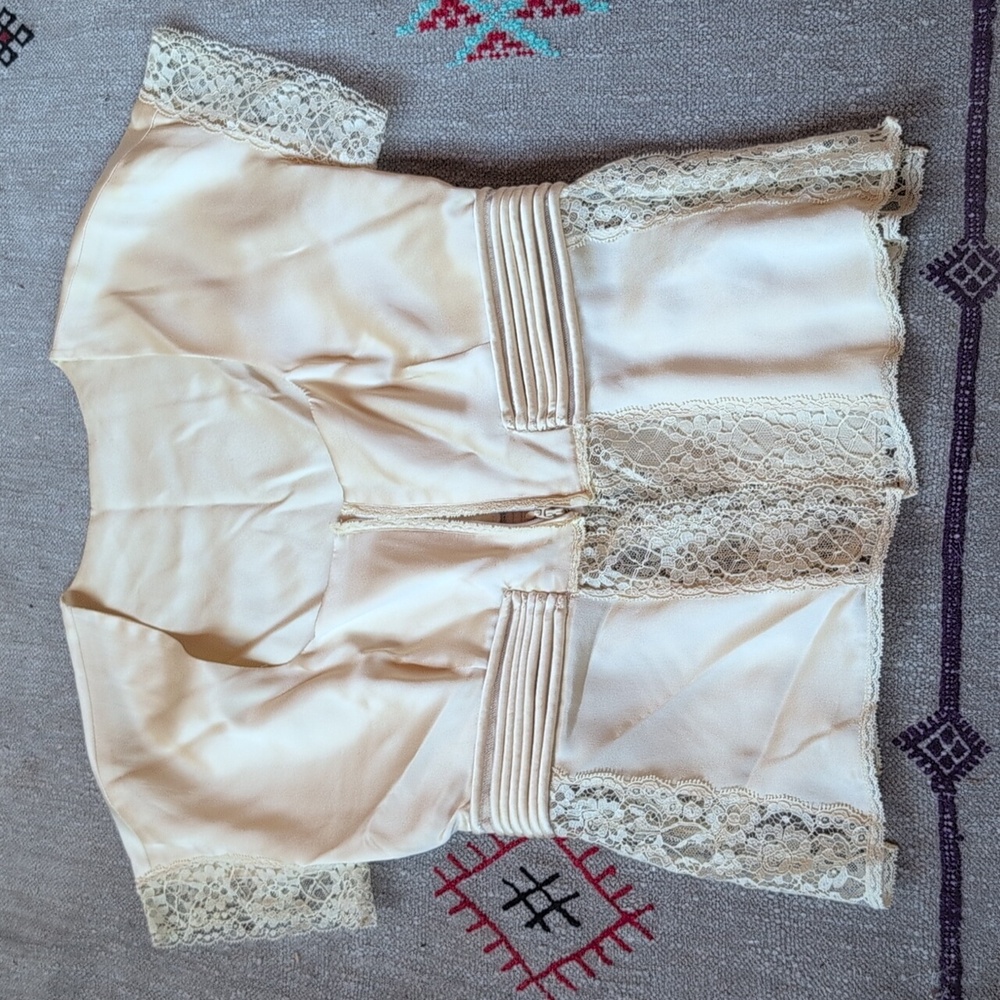 Elegant Cream Lace Blouse